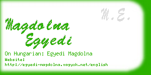 magdolna egyedi business card